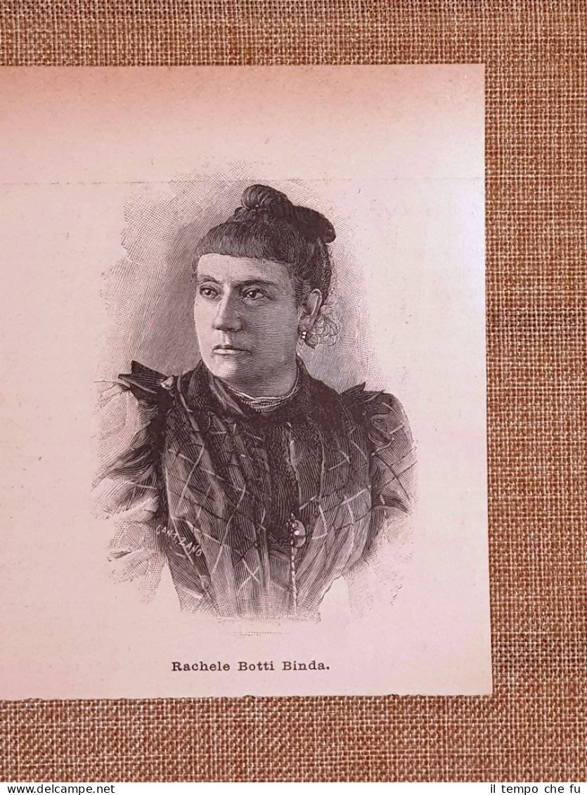 Rachele Botti Binda Nel 1896 Cremona, 1858 – 1933 Scrittrice - Voor 1900