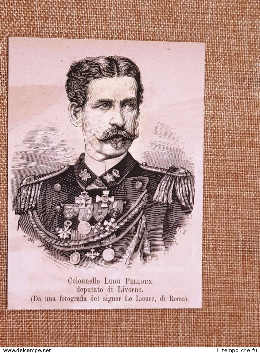 Luigi Gerolamo Pelloux Nel 1881 La Roche-sur-Foron 1839 Bordighera 1924 Generale - Voor 1900