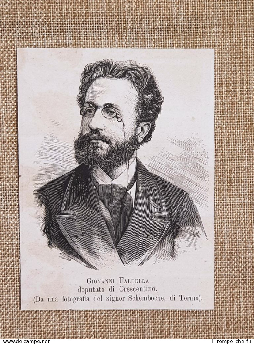 Giovanni Faldella Nel 1881 Saluggia, 26 Settembre 1846 Vercelli, 14 Aprile 1928 - Before 1900