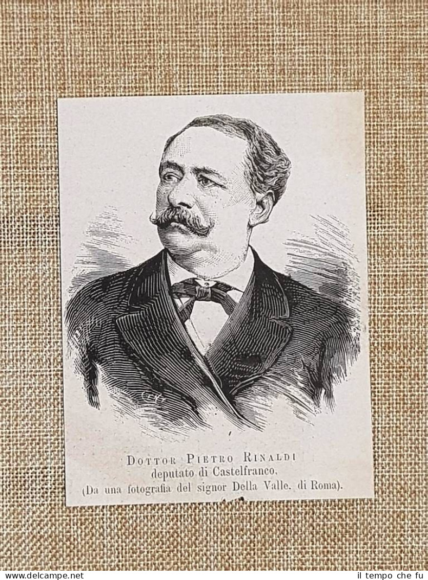 Pietro Rinaldi Nel 1881 Deputato Di Castelfranco - Before 1900