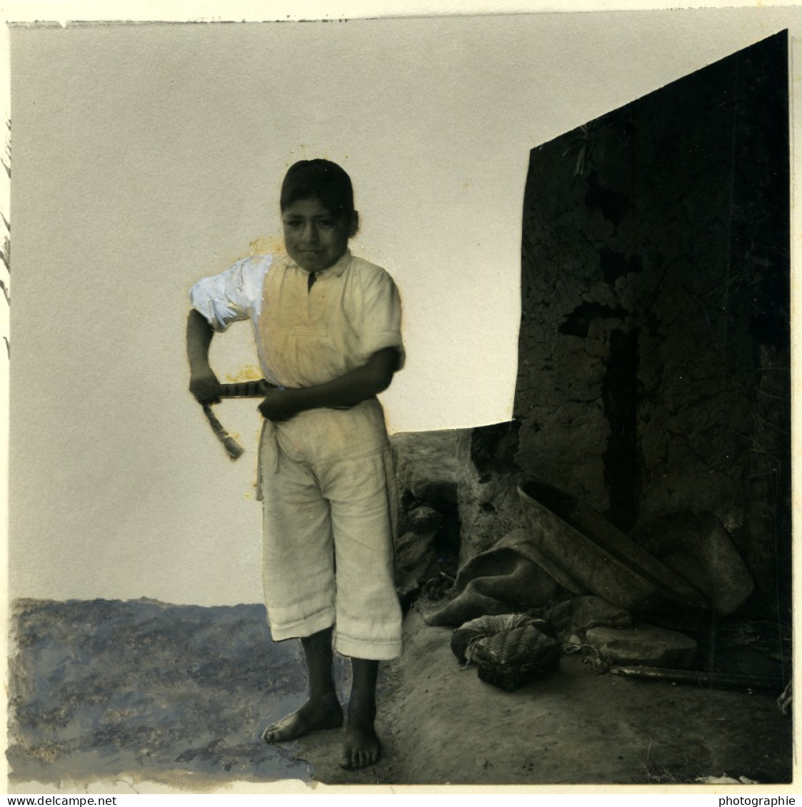 Micias L'enfant Des Andes Ancienne Photo Découpée Et Montée Beauvais 1960 #3 - Autres & Non Classés