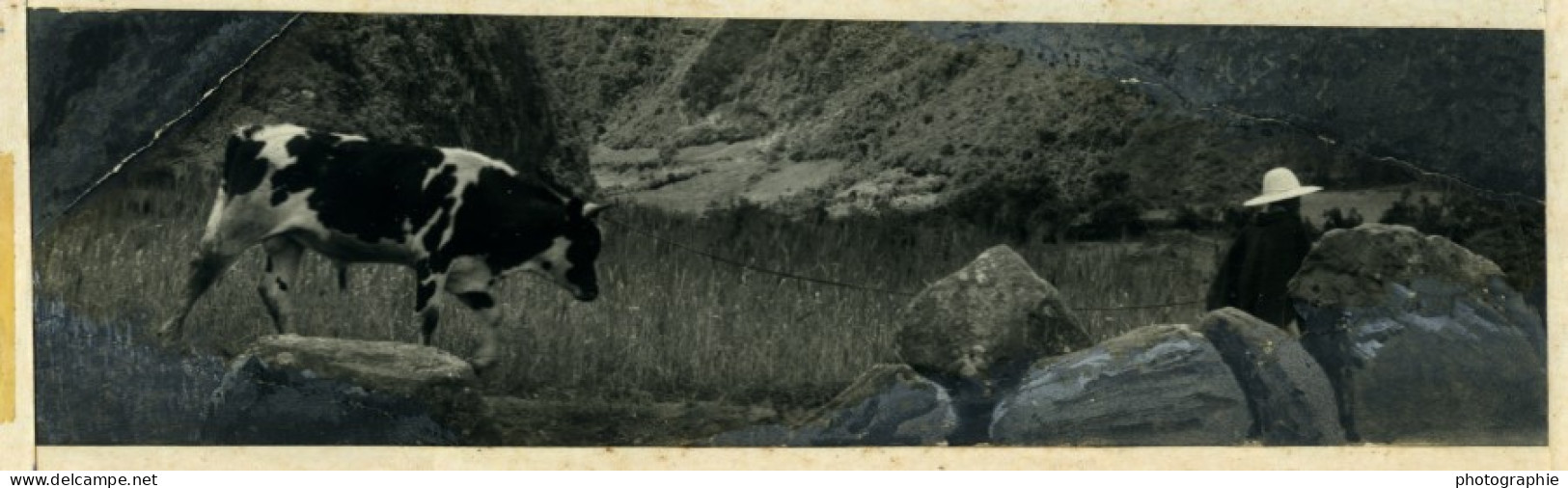 Micias L'enfant Des Andes Ancienne Photo Découpée Et Montée Beauvais 1960 #5 - Sonstige & Ohne Zuordnung