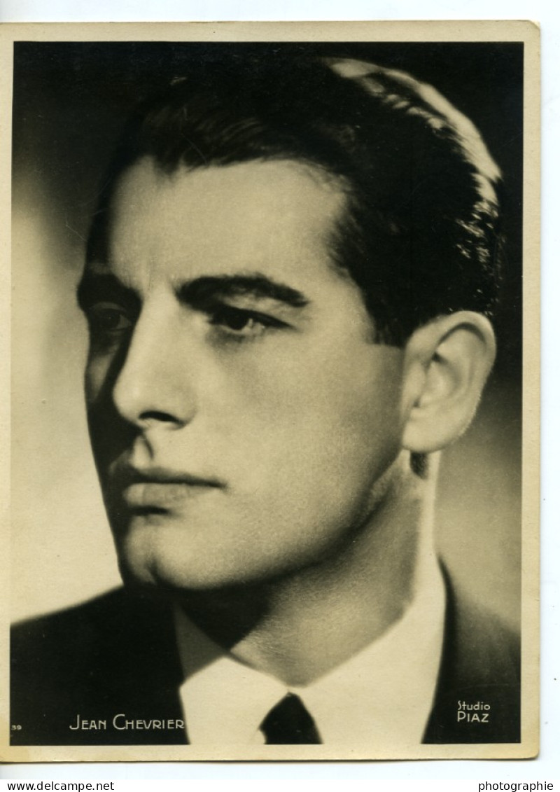 France Portrait Acteur Jean Chevrier Ancienne Photo Piaz 1940's - Célébrités