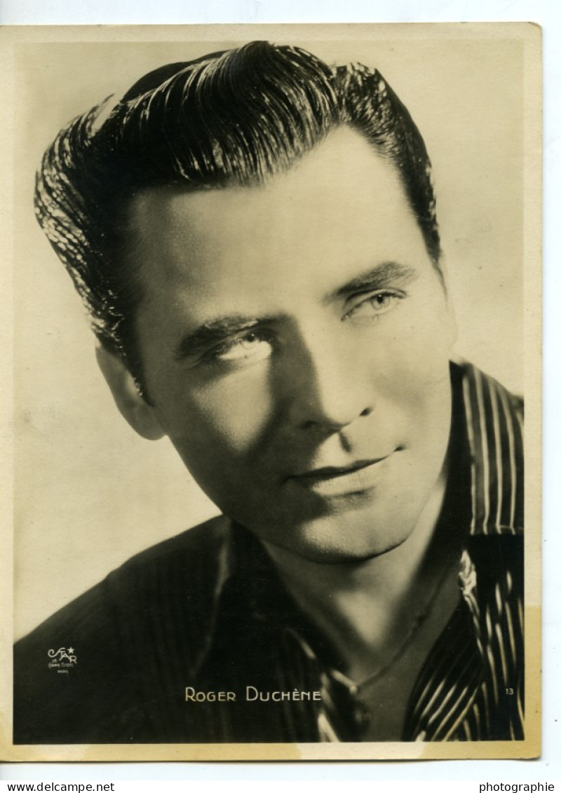 France Portrait Acteur Roger Duchesne Ancienne Photo Star 1940 - Famous People