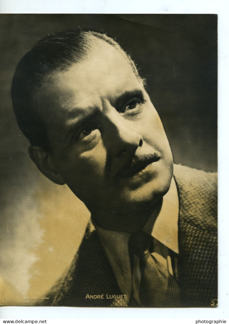 France Portrait Acteur André Luguet Ancienne Photo Pathé 1940 - Beroemde Personen