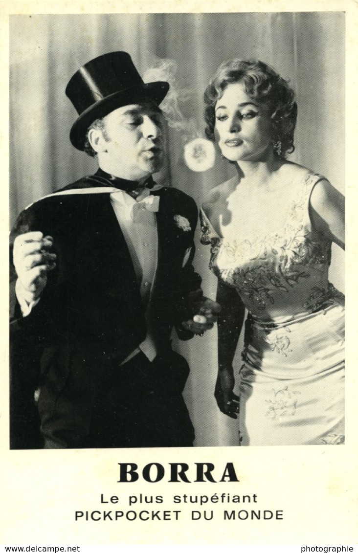 France Portrait Borra Magicien Illusioniste Pickpocket Ancienne Photo Imprimee 1960 - Célébrités