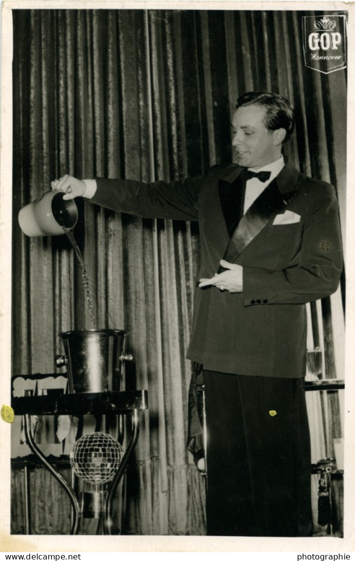 Allemagne Hanovre Will Korden Portrait Magicien Illusioniste Ancienne Photo 1960 - Célébrités