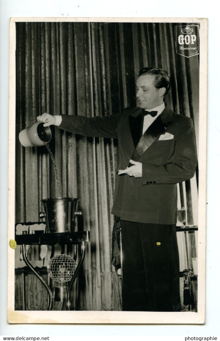 Allemagne Hanovre Will Korden Portrait Magicien Illusioniste Ancienne Photo 1960 - Beroemde Personen