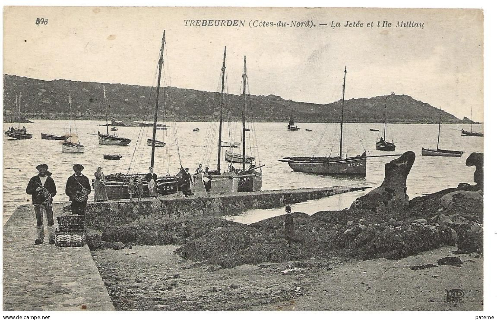 Trébeurden La Jetee Et L'ile Milliau - Trébeurden