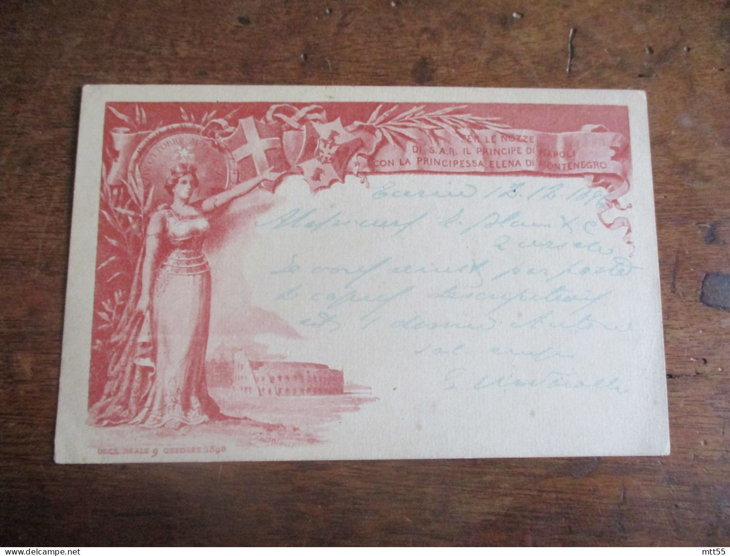 PRINCIPE DE NAPOLI PRINCIPESSA ELENA  ILLUSTRATION COLISSE FEMME STATIONERY CARTE ENTIER POSTAL ITALIA - Stamped Stationery