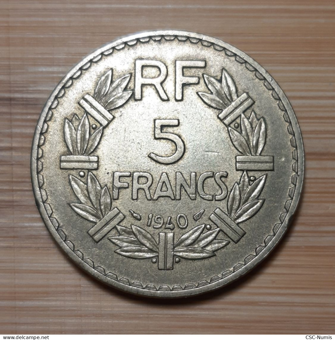 (N-0068) - IIIème République -  5 Francs 1940 – QUALITÉ - 5 Francs