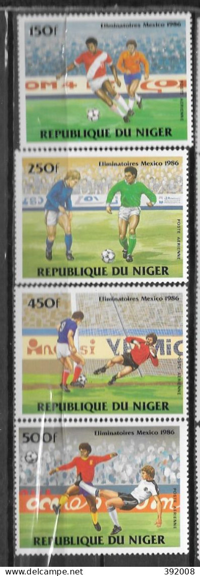 PA - 1984 - 329 à 332 *MH - Coupe Du Monde De Football à Mexico - 2 - Niger (1960-...)
