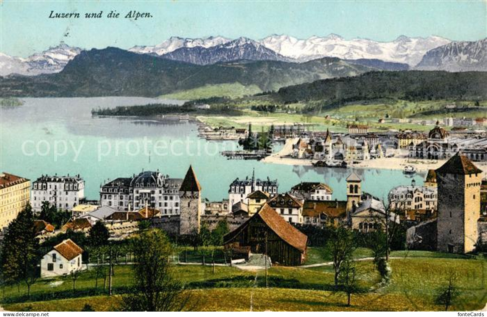 13038638 Luzern LU Panorama Mit Alpenblick Luzern - Autres & Non Classés