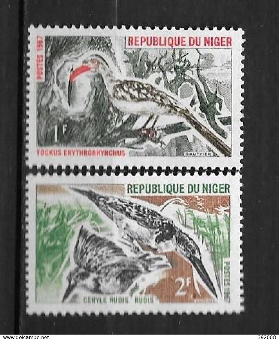 1967 - 190 + 191 **MNH - Oiseaux - Níger (1960-...)