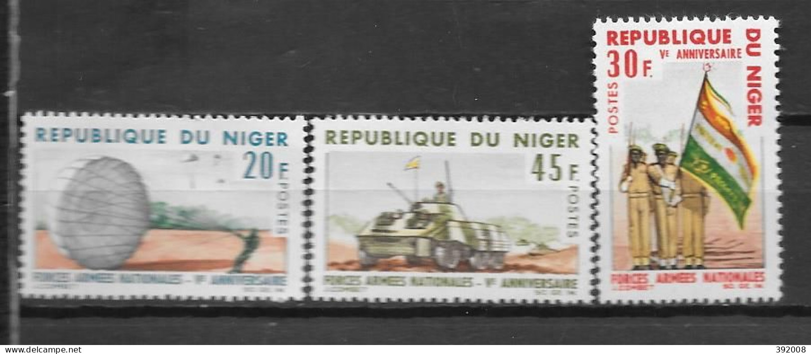 1966 - 181 à 183 *MH - Anniversaire Des Forces Armées - 2 - Niger (1960-...)