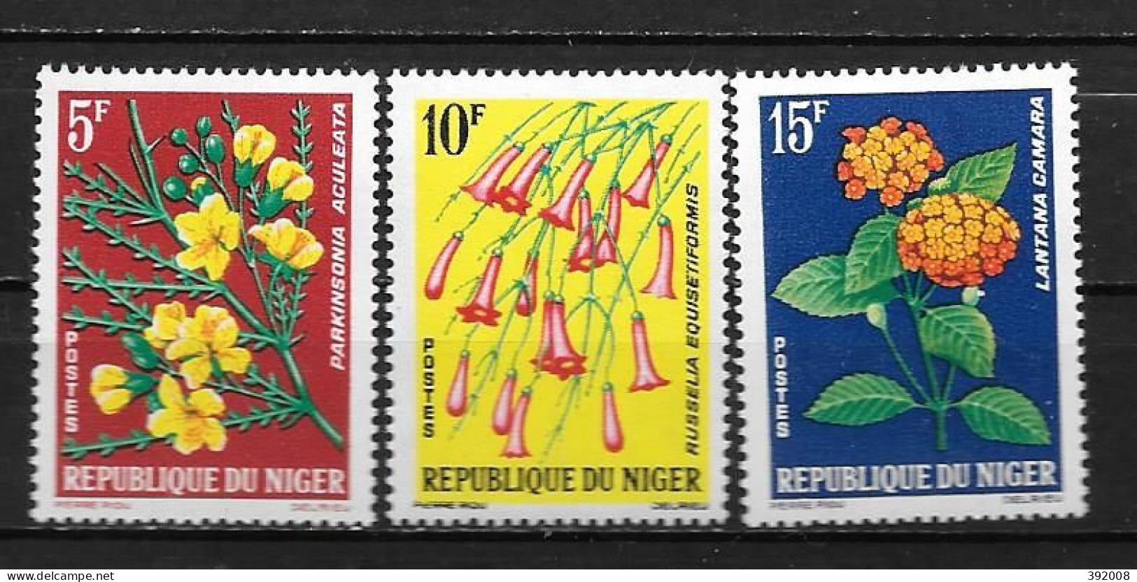 1964 - 135 à 137 **MNH - Fleurs - Niger (1960-...)