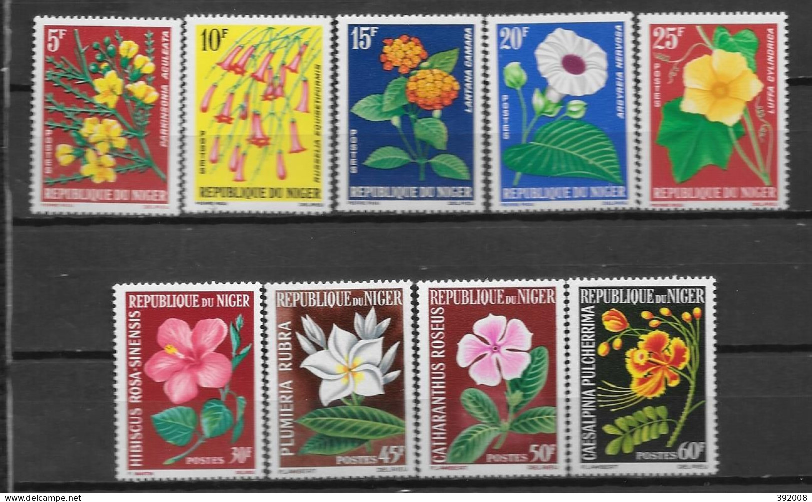 1964 - 135 à 143 *MH - Fleurs  - Níger (1960-...)