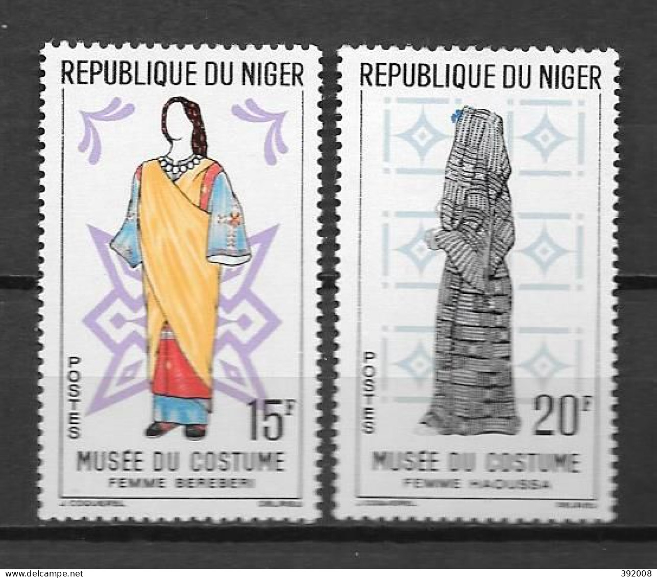 1963 - 128 + 129 **MNH - Musée Du Costume - Niger (1960-...)