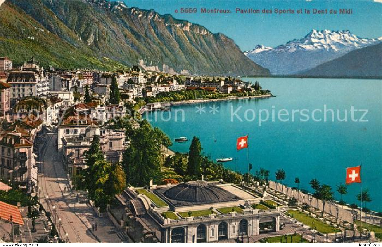 13038631 Montreux VD Pavillon Des Sports Et Dent Du Midi Montreux - Autres & Non Classés