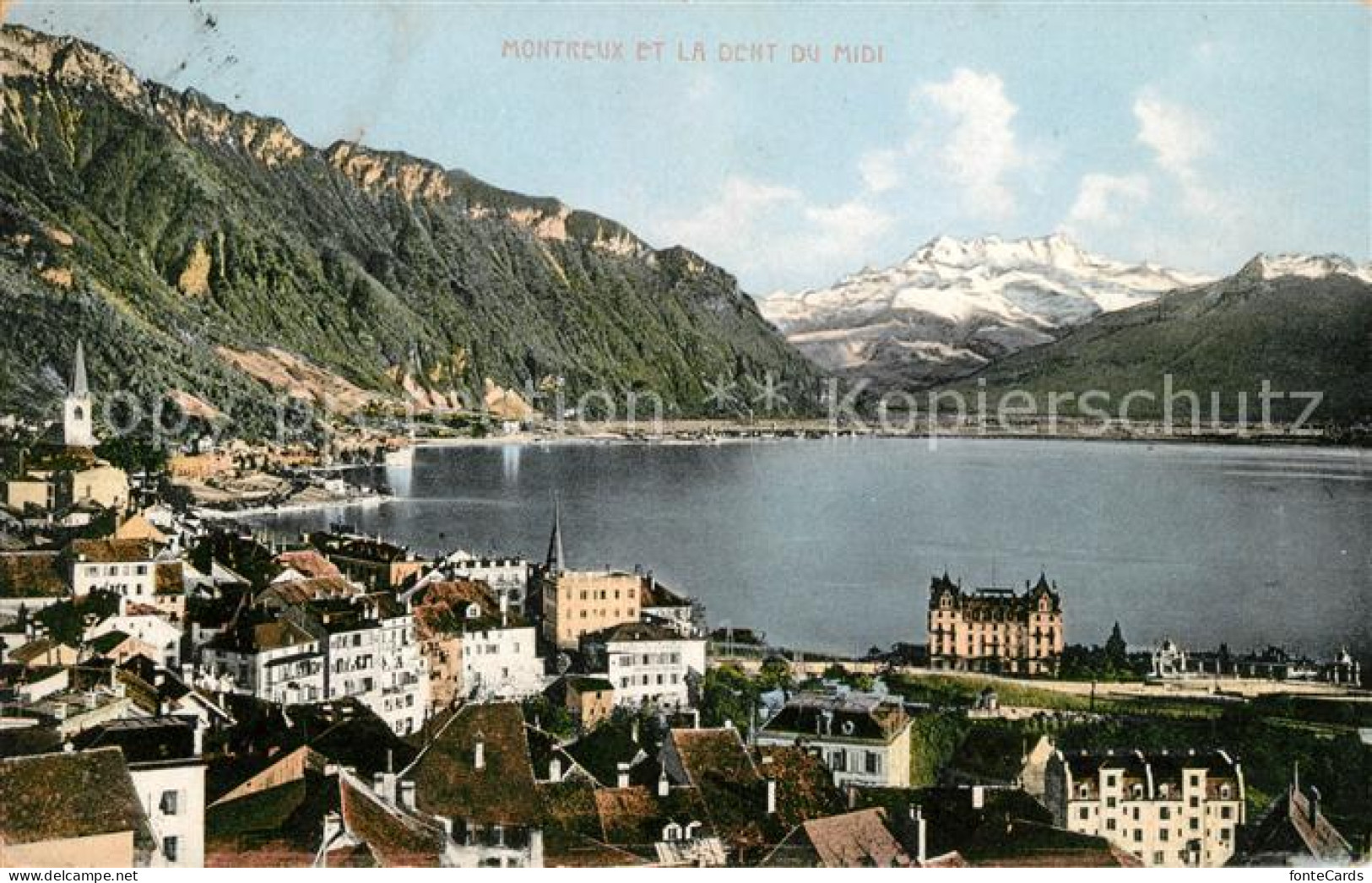 13038628 Montreux VD Et La Dent Du Midi Montreux - Autres & Non Classés