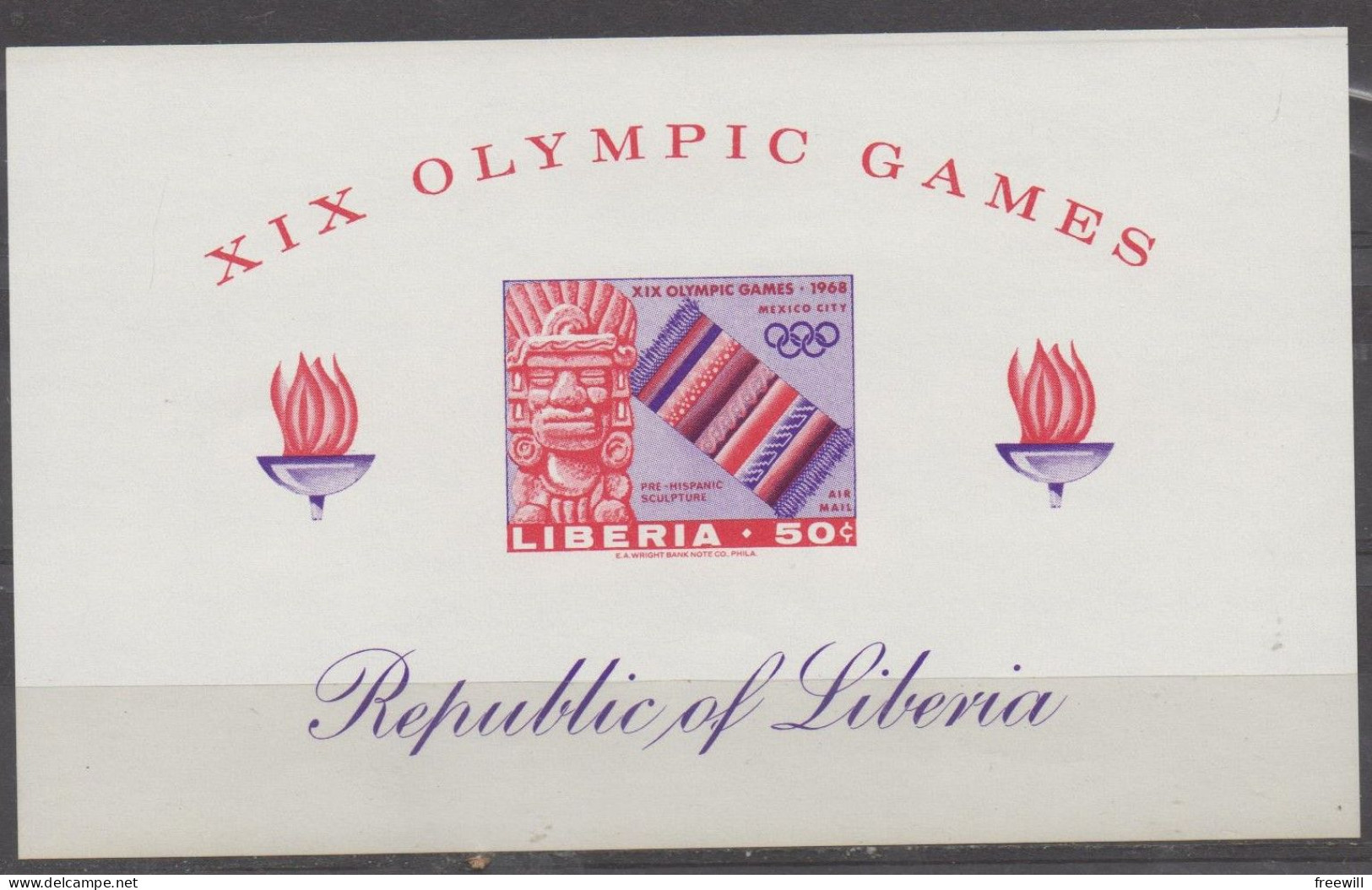 Liberia Jeux Olympiques De Mexico  1968 XXX - Liberia