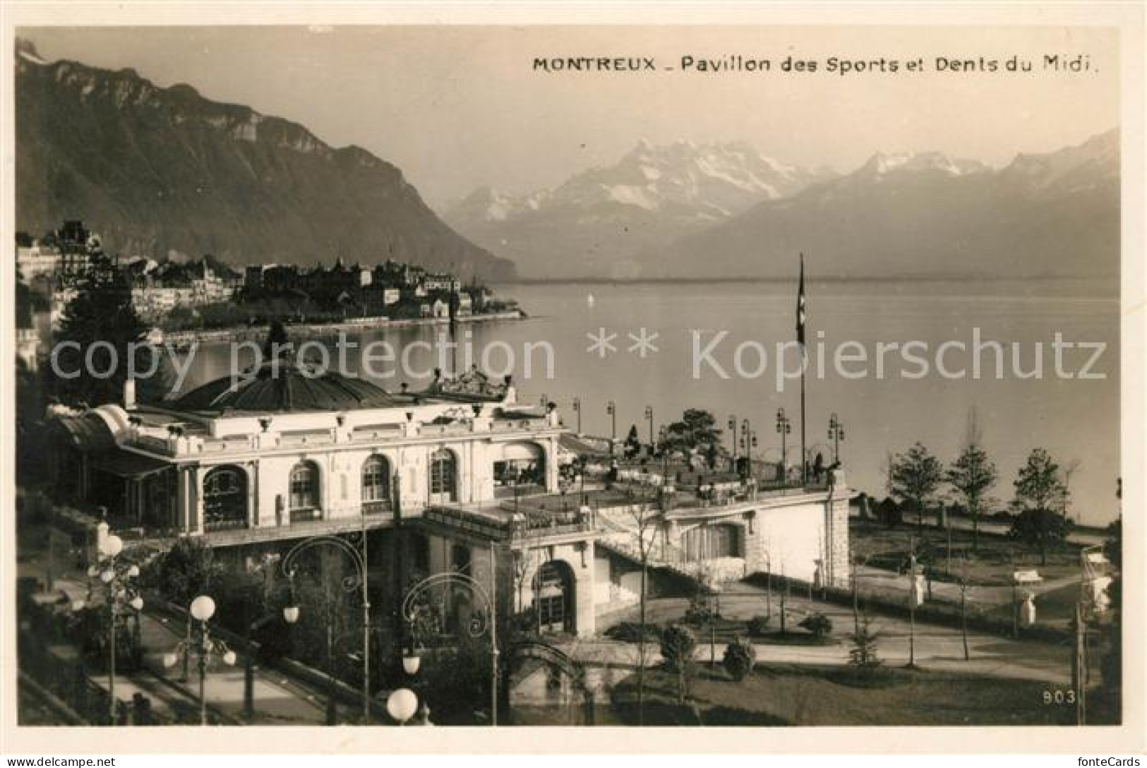 13038611 Montreux VD Pavillon Des Sports Et Dents Du Midi Montreux - Sonstige & Ohne Zuordnung