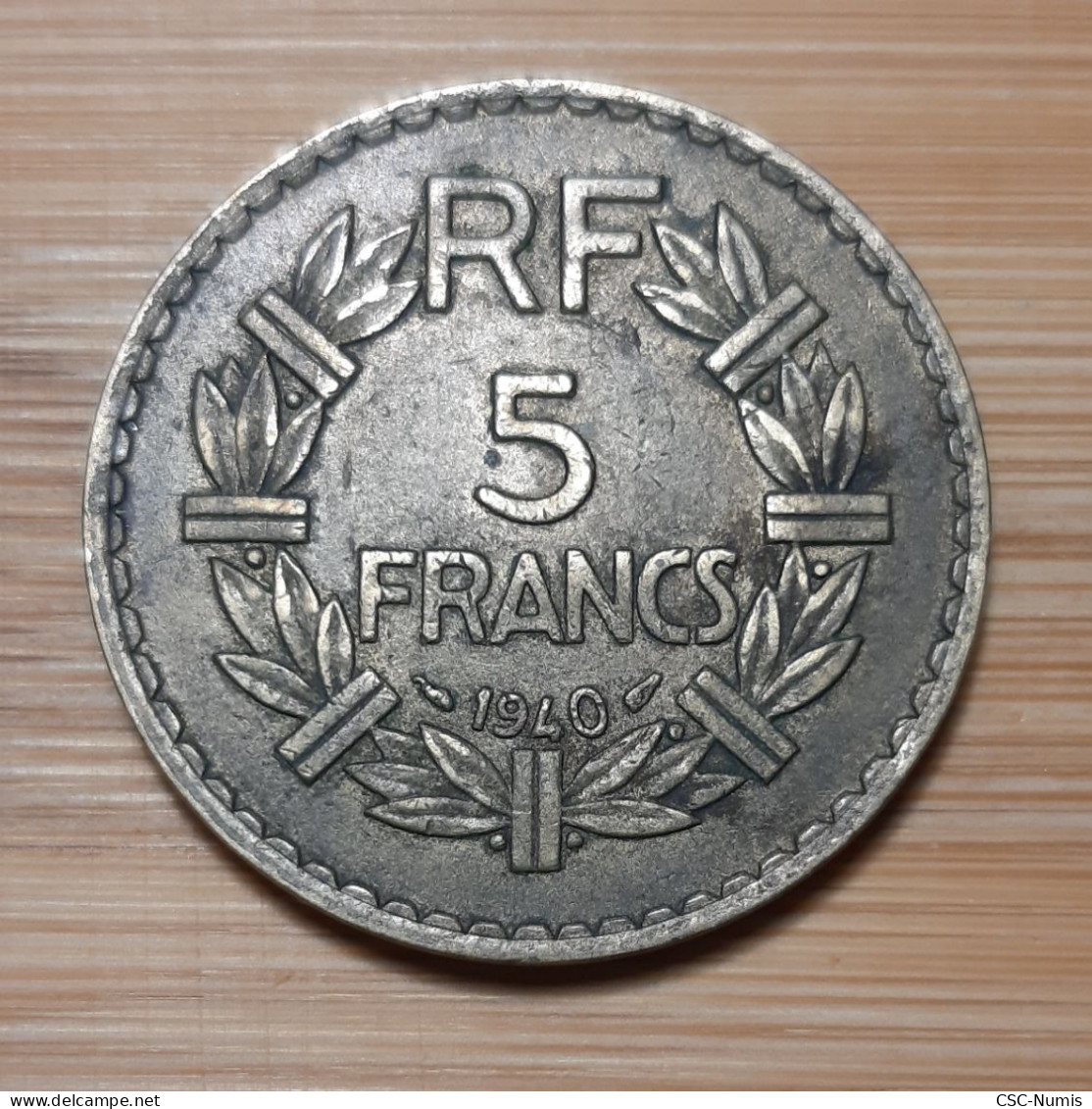 (N-0069) - IIIème République -  5 Francs 1940 - 5 Francs
