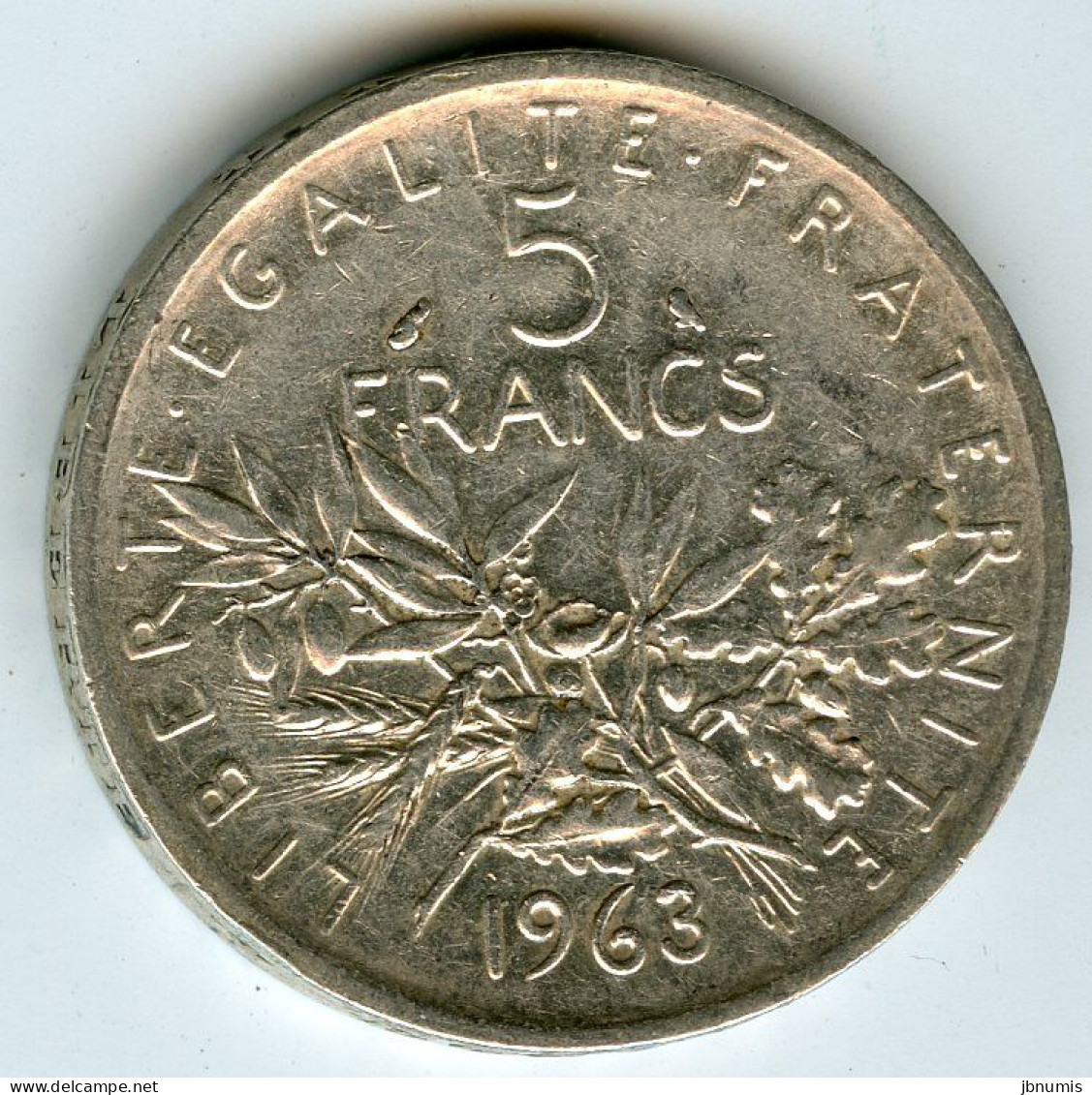 France 5 Francs 1963 Argent GAD 770 KM 926 - 5 Francs