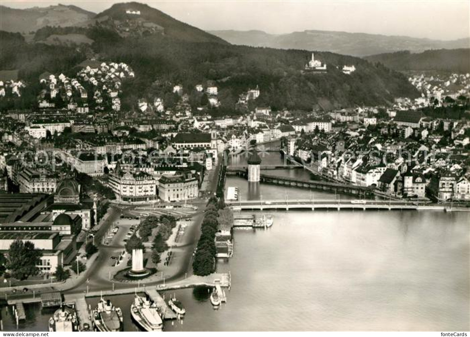 13038114 Luzern LU Fliegeraufnahme Waldhotel Chateau Luzern - Sonstige & Ohne Zuordnung