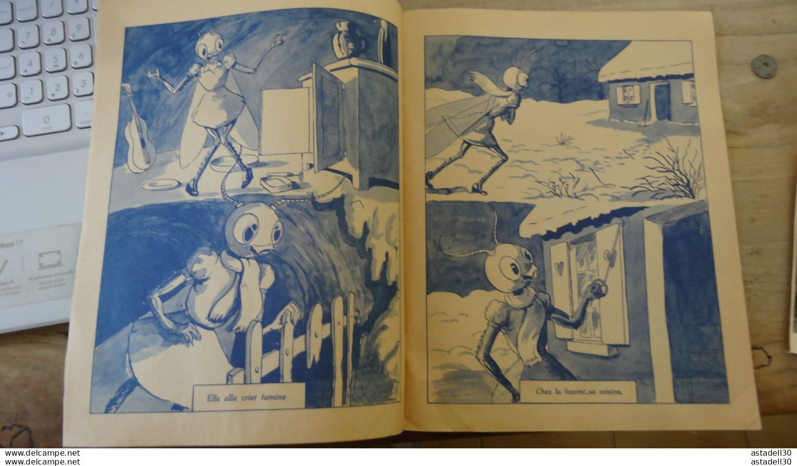 La Cigale Et La Fourmi, Illustré Par ANDRED, Editions Lenoir A Paris - 1947   ........... TIR1-POS24..... BD-10 - 1901-1940