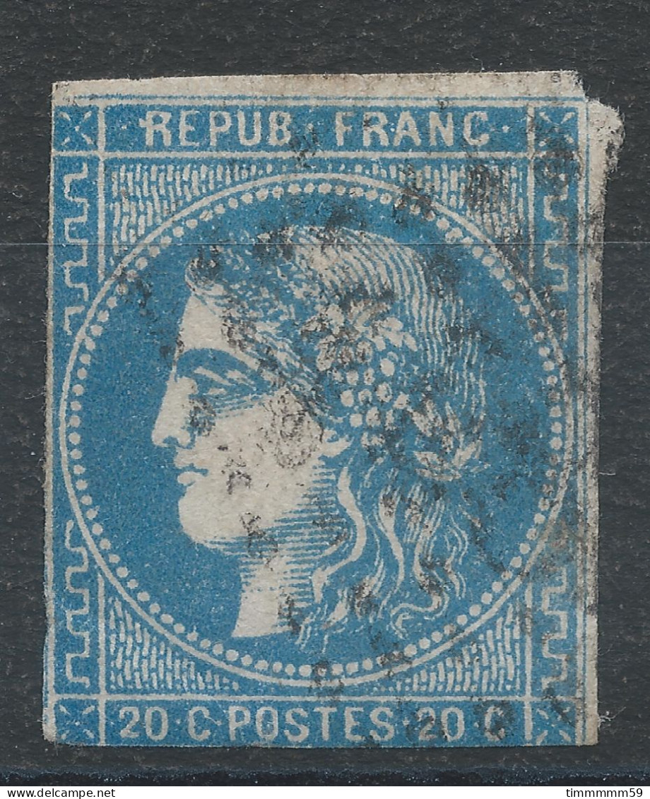 Lot N°82841   Variété/n°44-45 Ou 46, Oblitéré GC, R De REPUB - 1870 Bordeaux Printing