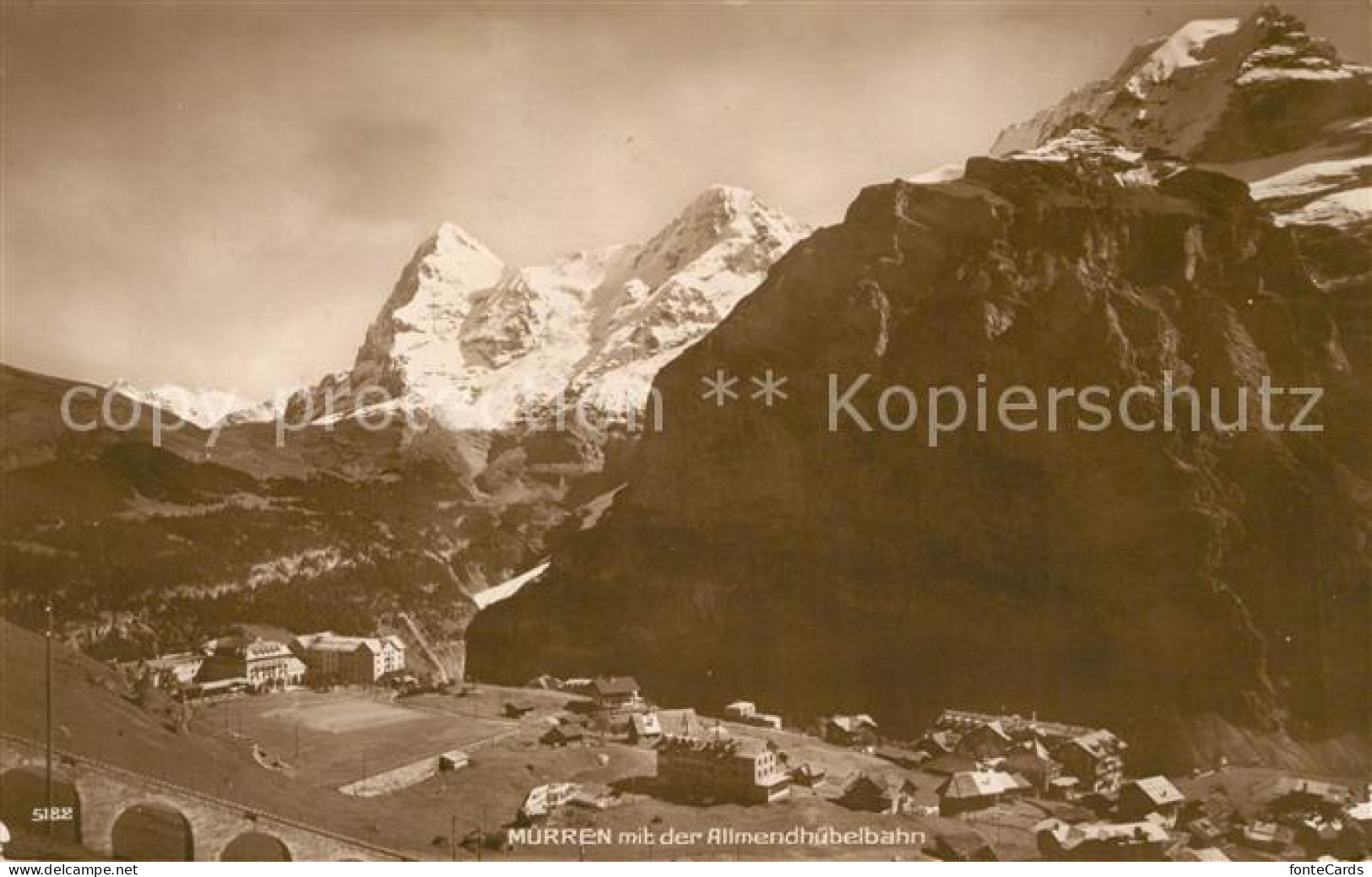 13037640 Muerren BE Mit Der Allmendhuebelbahn Muerren - Andere & Zonder Classificatie