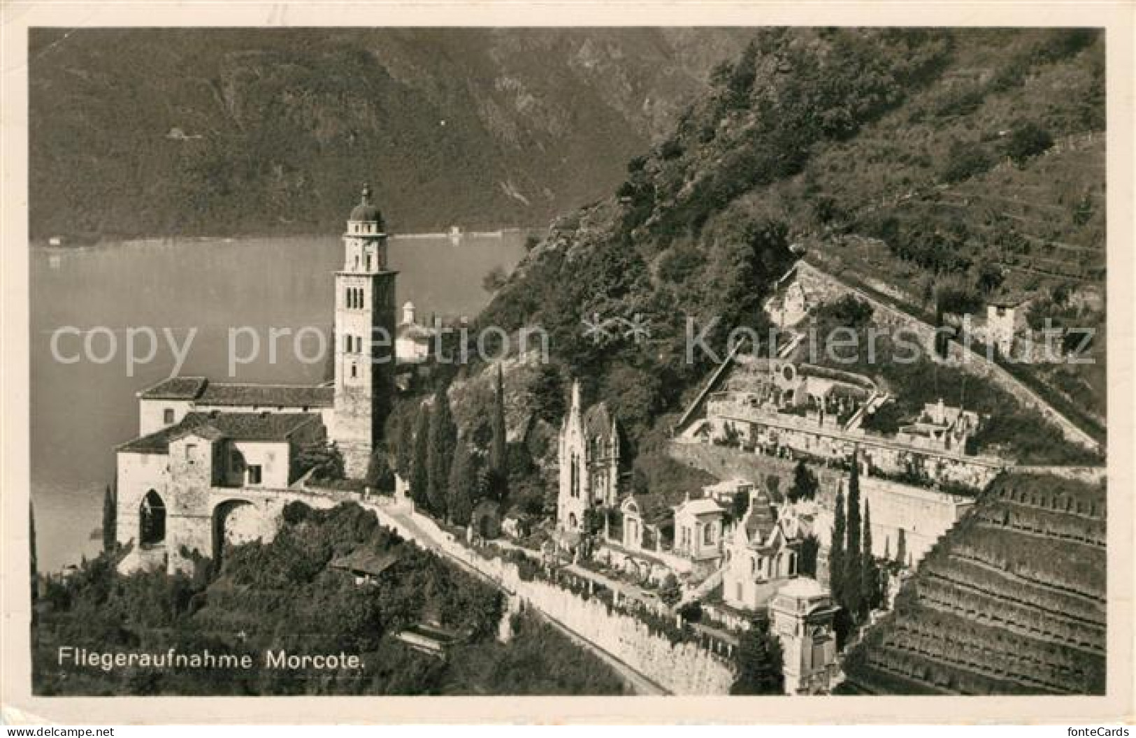 13037624 Morcote Lago Di Lugano Fliegeraufnahme Morcote - Sonstige & Ohne Zuordnung