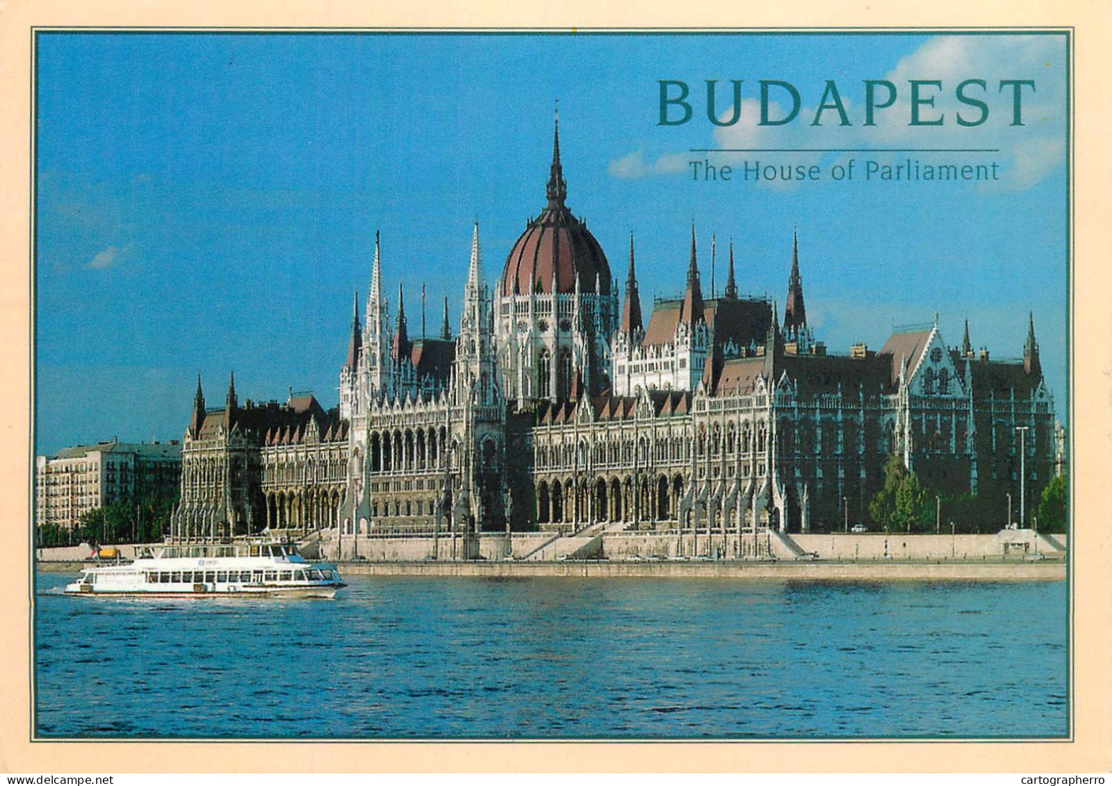 Navigation Sailing Vessels & Boats Themed Postcard Budapest Parliament House - Sailing Vessels