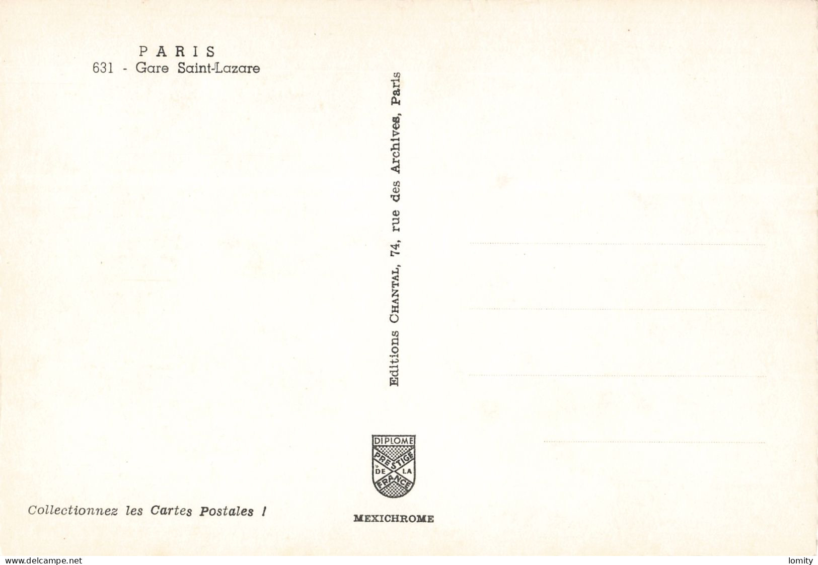 75 Paris Gare Saint Lazare CPSM GF Bus Autobus Voiture Auto Ford Anglia Renault Dauphine , Pub Nicolas Train Bruxelles - Metro, Stations