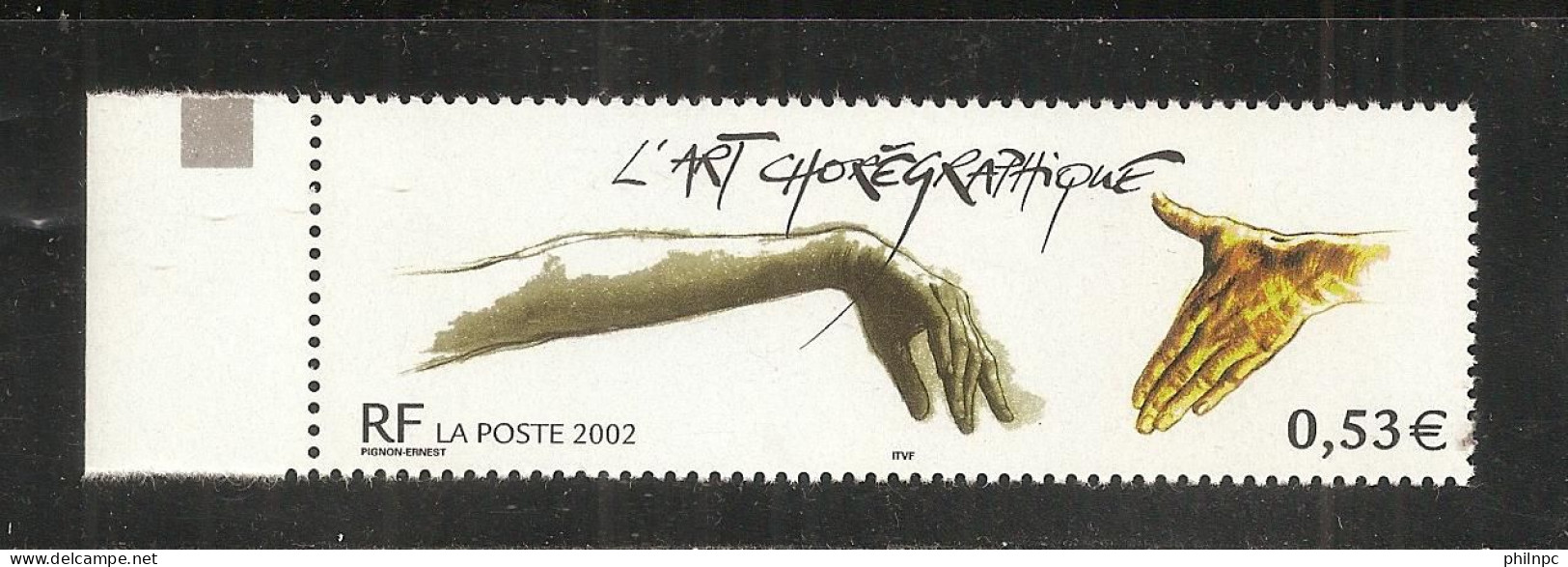 France, 3507a, Sans Barre Phosphorescente, Neuf **, TTB, L'Art Chorégraphique - Nuovi