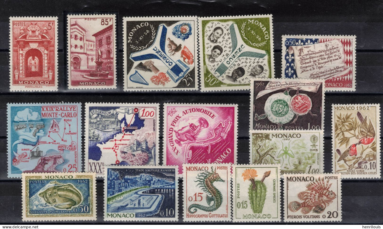 MONACO  Timbres Neufs **  De  1959 / 1962 ( Ref  MC553 )  Lot - Voir Descriptif - Unused Stamps