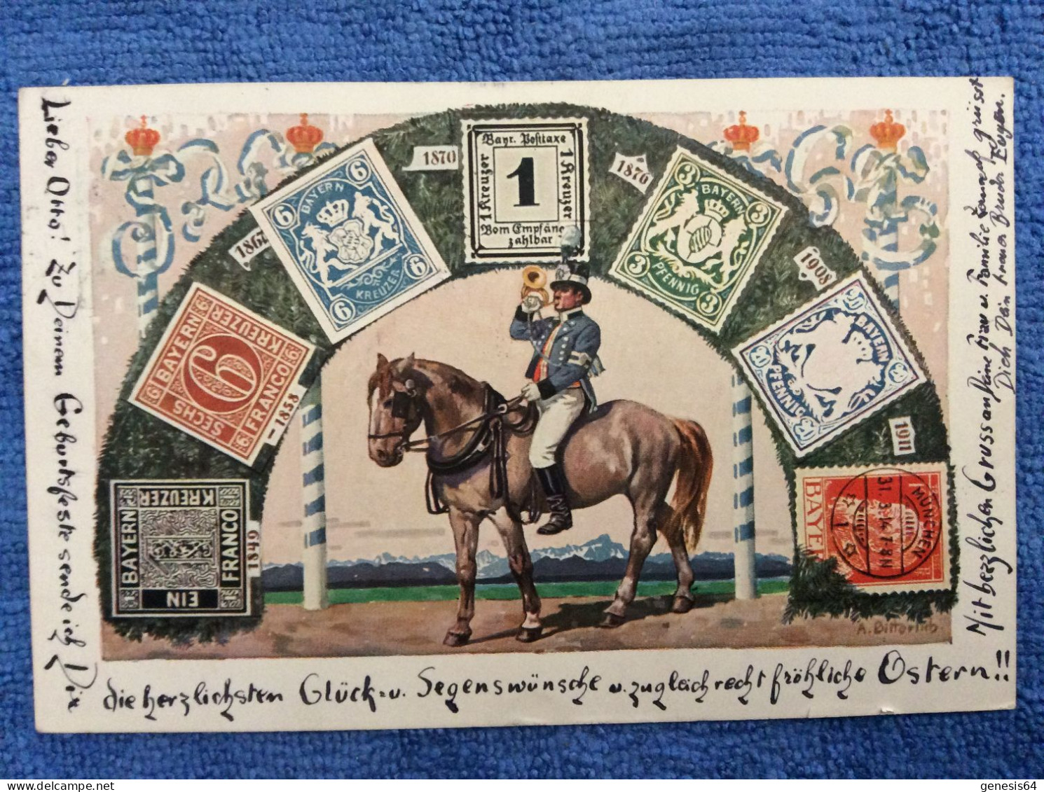 Altdeutschland Bayern 1914. PP 38 E12/01 (1ZKPVT002) - Postal  Stationery