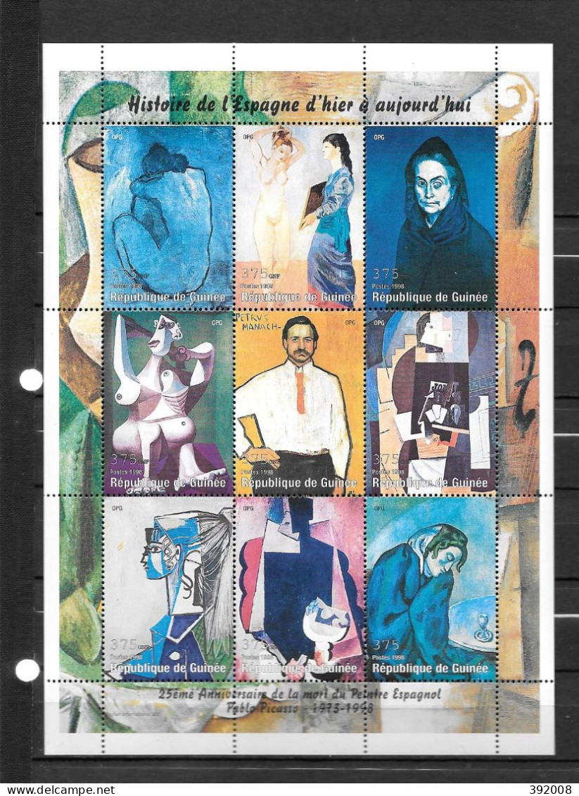 1998 - 1355 à 1363 **MNH - Picasso - Guinea (1958-...)