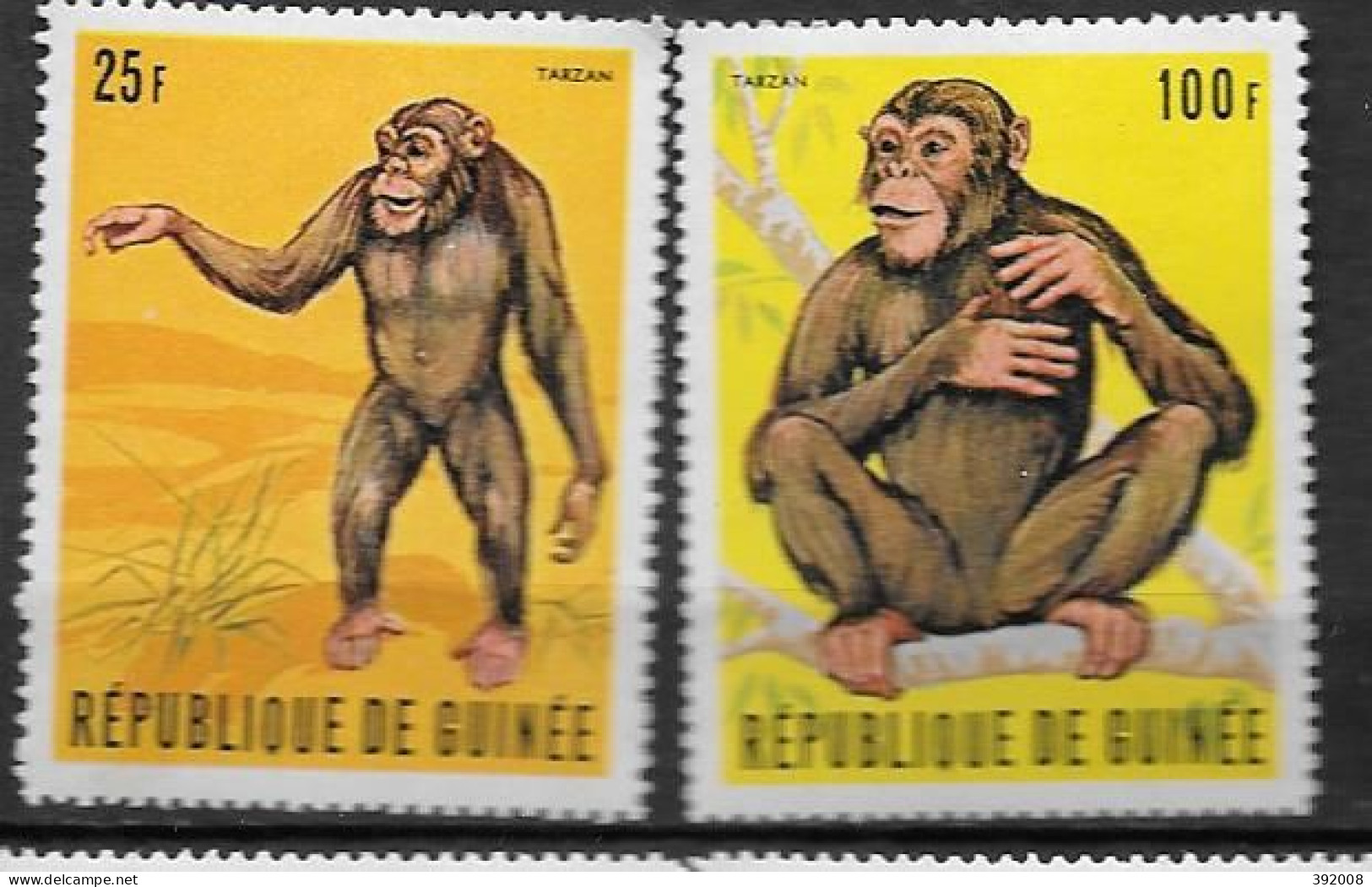 1969 - N°382 + 384**MNH - Tarzan - Guinée (1958-...)