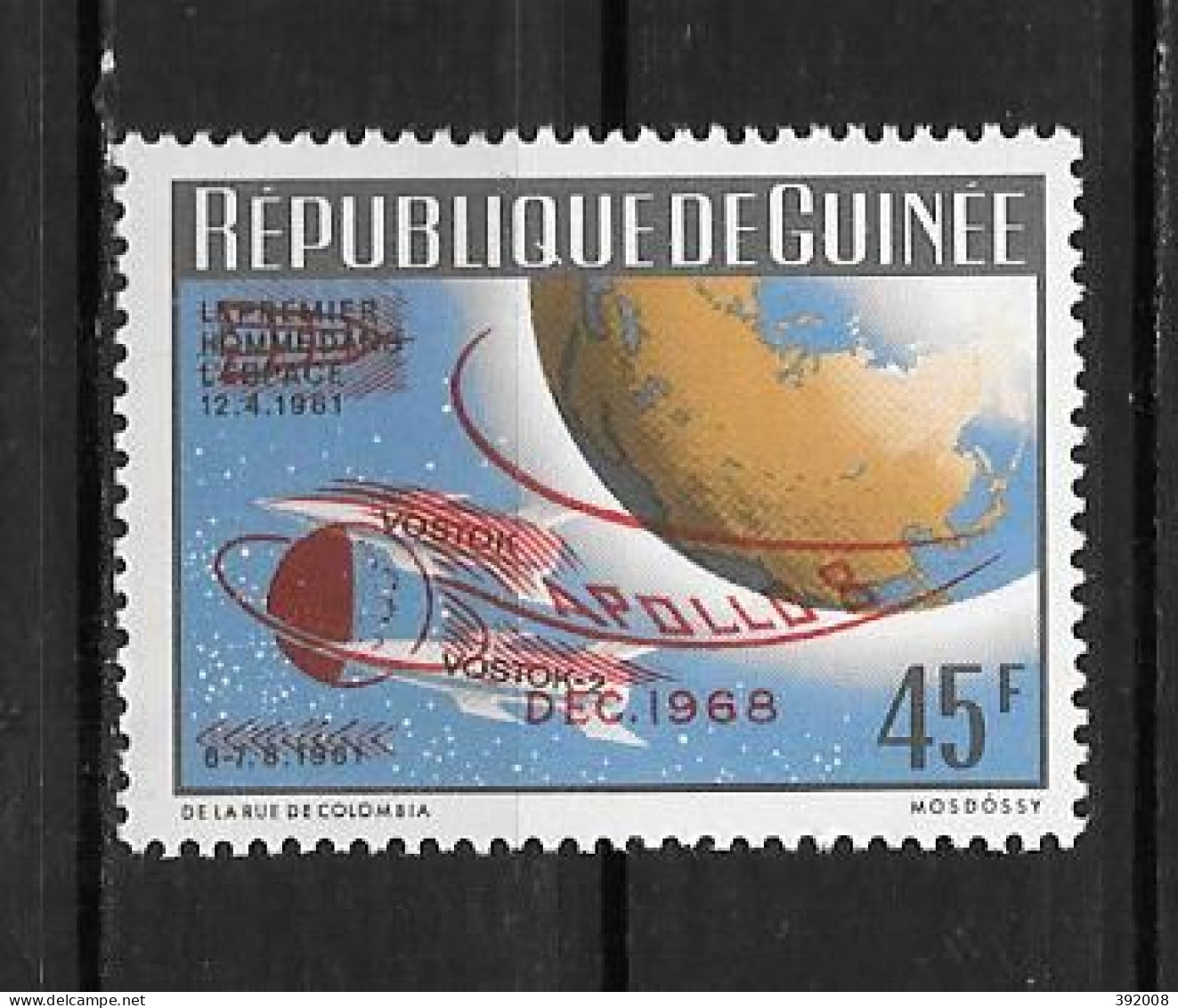 1968 - N°381**MNH - Vol Circumlunaire Apolli XVIII - 2 - Guinea (1958-...)