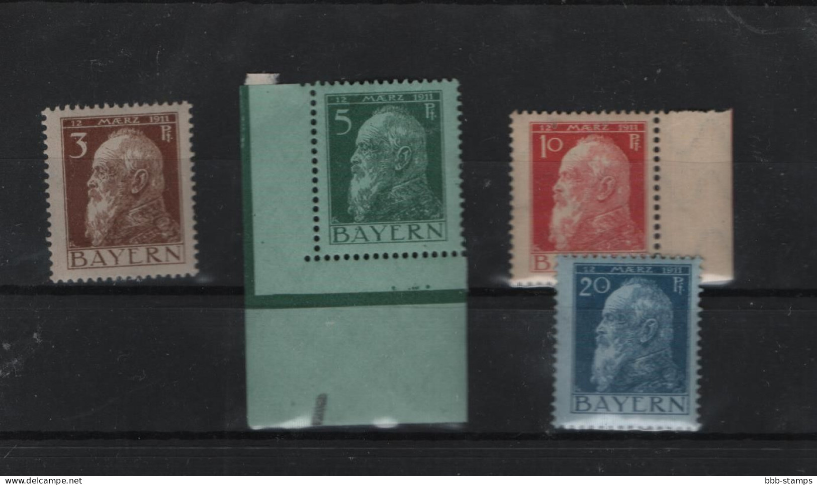 Bayern Michel Kat.Nr. Postfr/** 76/79 - Mint