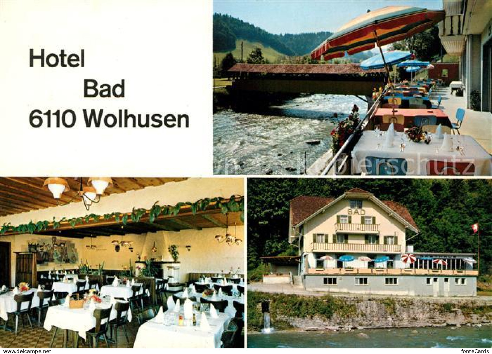 13035143 Wolhusen Hotel Bad Wolhusen Terrasse Gastraum Wolhusen - Autres & Non Classés