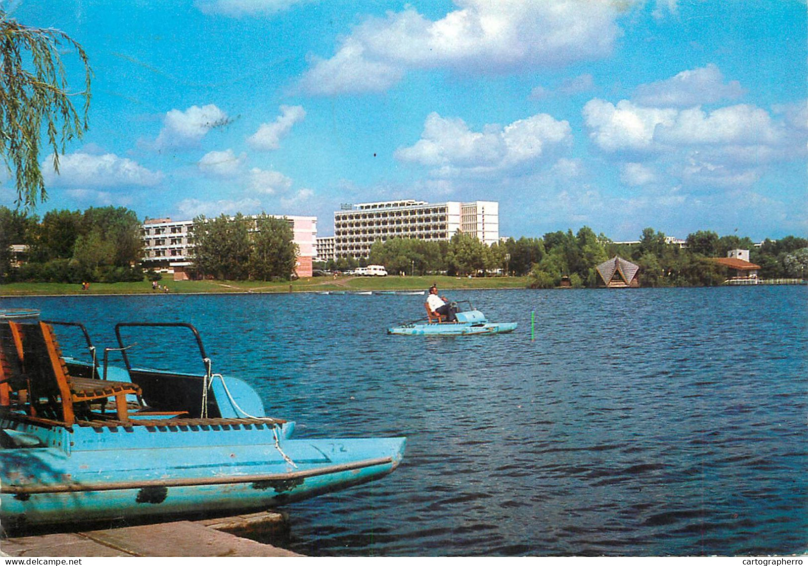 Navigation Sailing Vessels & Boats Themed Postcard Romania Neptun Resort Hydrobicycle - Segelboote