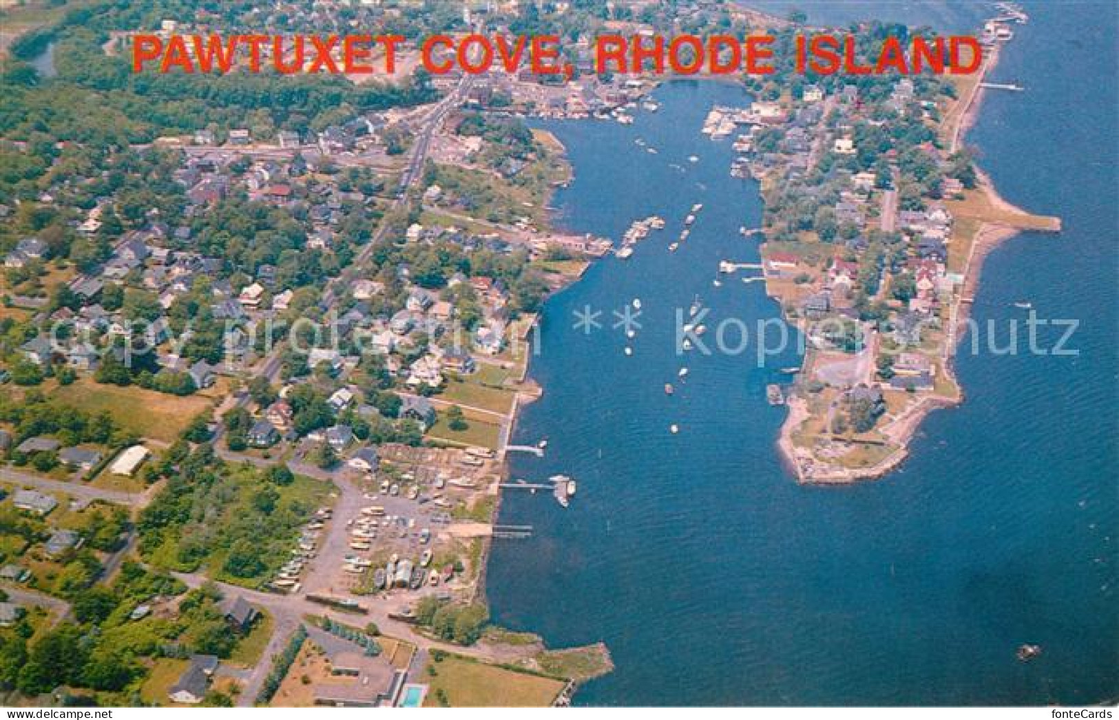 13034229 Rhode_Island_US-State Pawtuxet Cove Fliegeraufnahme - Otros & Sin Clasificación