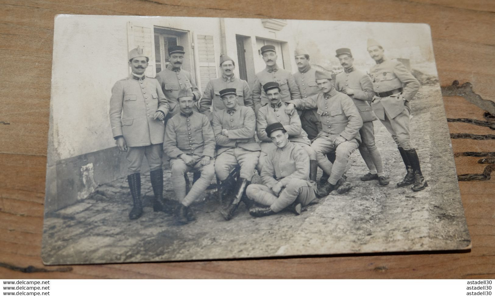 Carte Photo à Identifier, Militaria, "434" Je Pense Sur Col  ............. 10723 - Zu Identifizieren