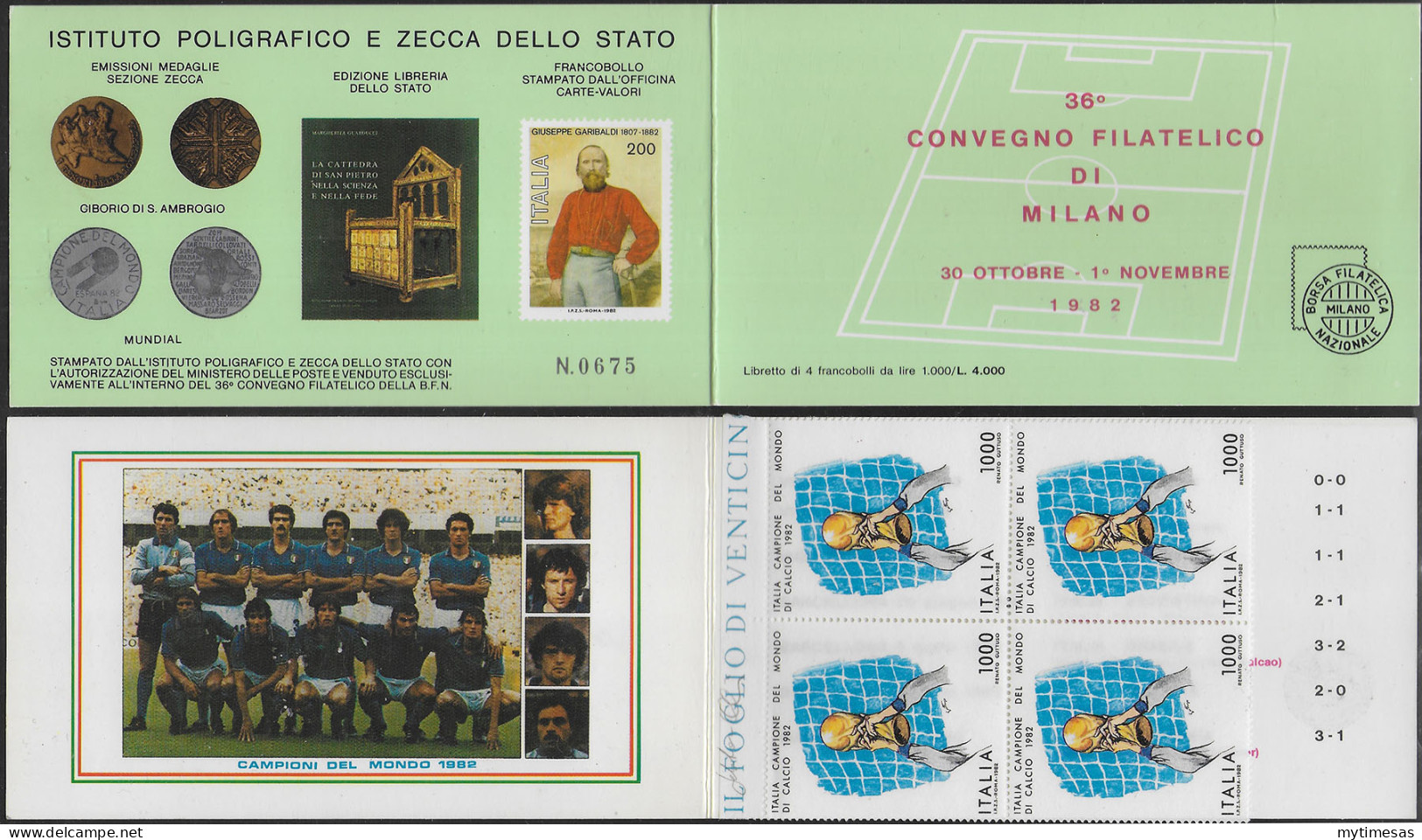 1982 Italia Libretto Mondiali Calcio Varietà Unif. LR3A - 1971-80:  Nuevos