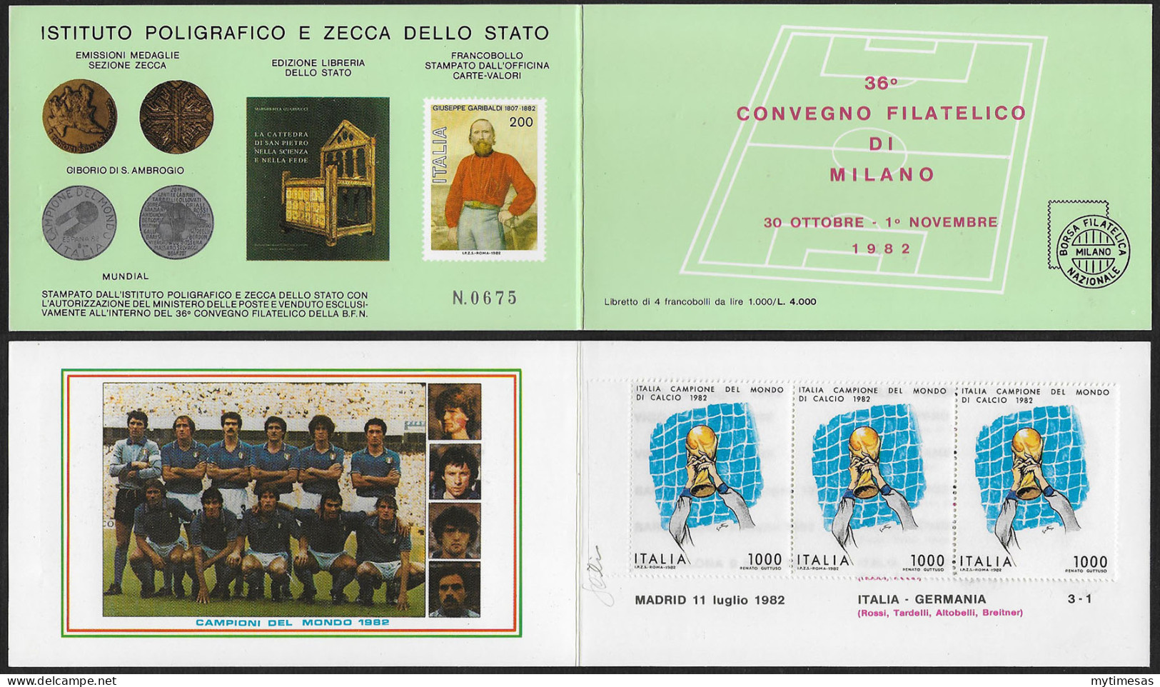 1982 Italia Libretto Mondiali Calcio Zoff Unif N. LR3 - 1971-80: Neufs