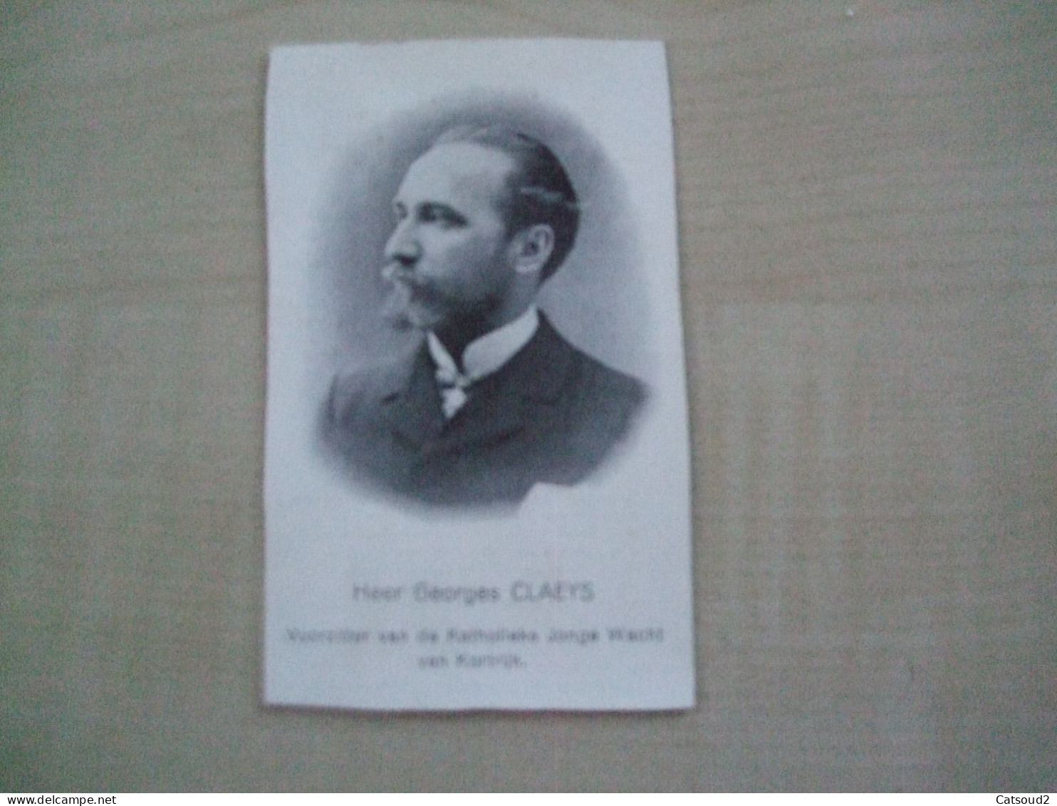 Faire Part De Décès Ancien ( Découpé) CLAEYS Georges - Obituary Notices