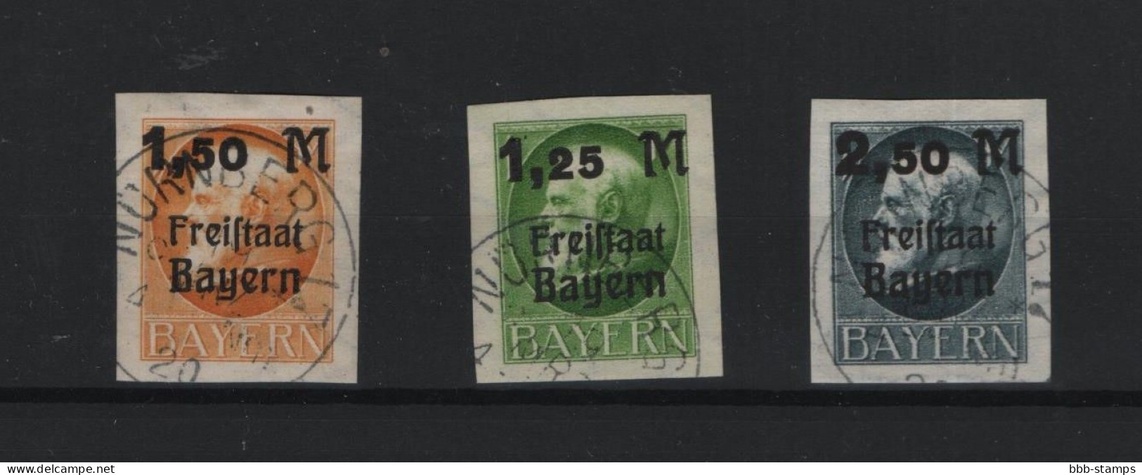 Bayern Michel Kat.Nr. Gest 174/176B Stempel Fraglich - Usados